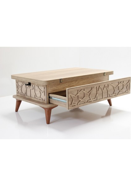 Akıllı Sihirli Sehpa 3 Kademeli Çekmeceli Ayaklı