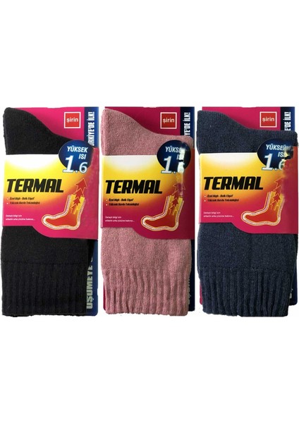 Kadın 3 Çift Termal Çorap Mnt