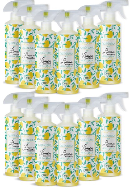 Limon Kolonyası 80° Aloe Vera ve Gliserinli 16 Oz 12'li