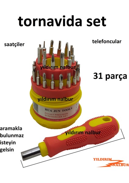 Saatçi Tornavida Set 31'li