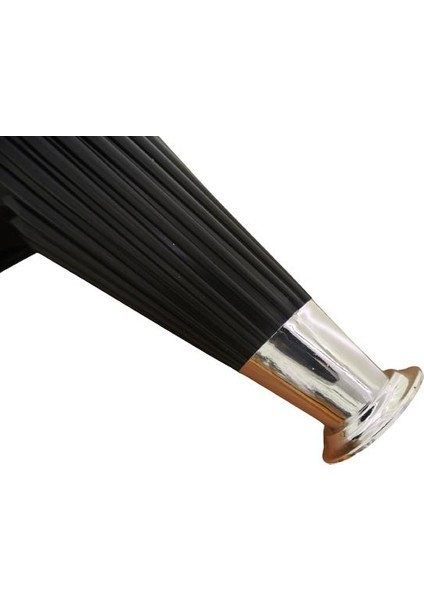 Wetra (Line) Siyah-Krom 17 cm Plastik Lükens Ayak