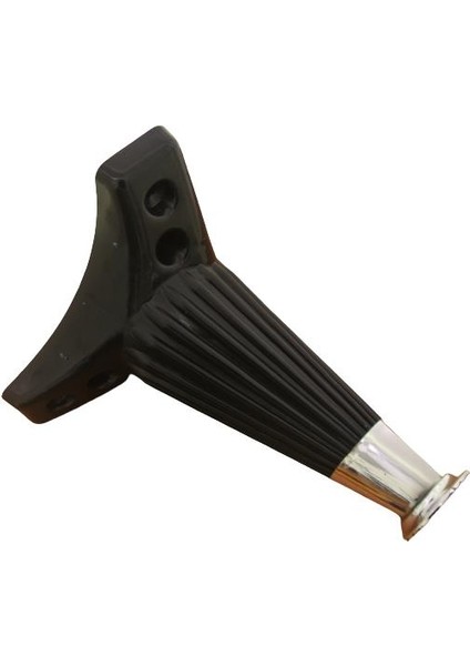 Wetra (Line) Siyah-Krom 17 cm Plastik Lükens Ayak
