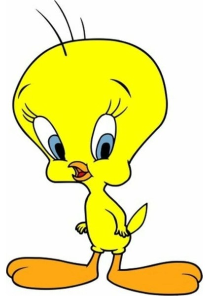 Sevimli Tweety Dekoratif Çok Amaçlı Sticker