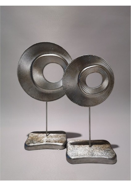 Modern Gümüş 2'li Halka