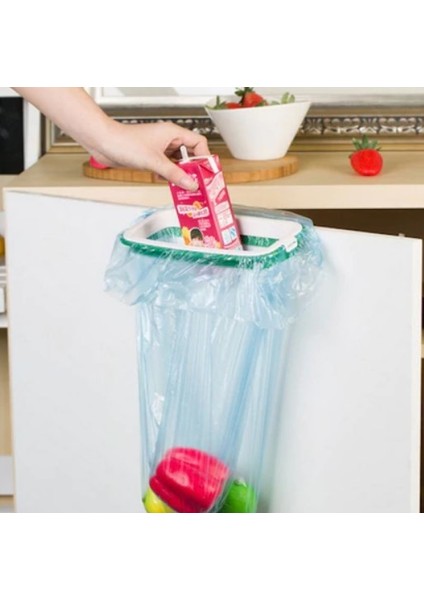 A Trash Tezgah Üstü Çöp Kovası Klipsli Asılabilir Tutucu