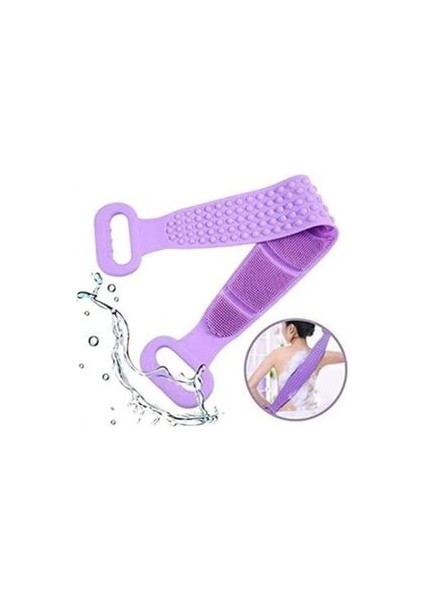 Banyo Sırt Kesesi Çift Taraflı Silikon Cilt Temizleme Fırçası