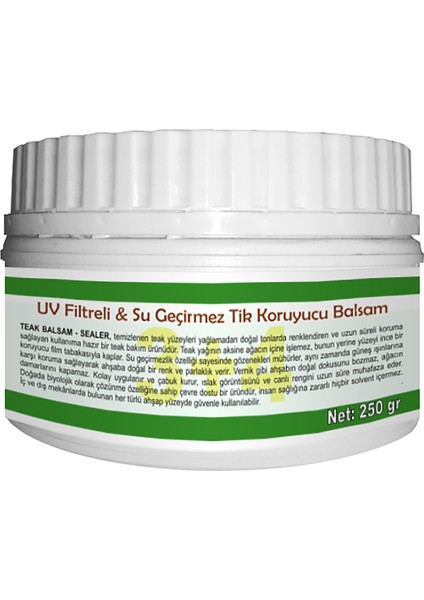 Teak Balsam / Sealer (tik Koruyucu Balsam) 250 Gr fiyatları