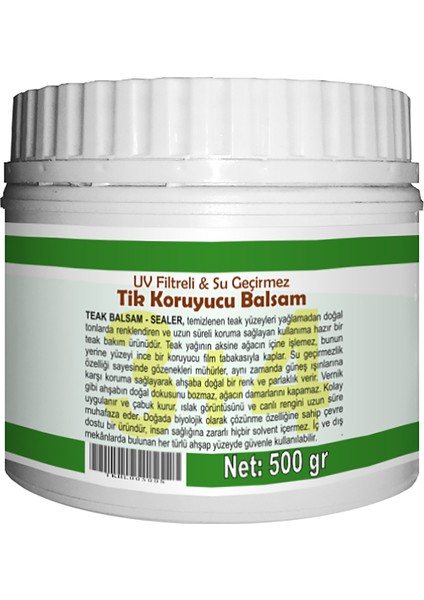 TEAK BALSAM / SEALER (Tik Koruyucu Balsam) 500 gr fiyatları