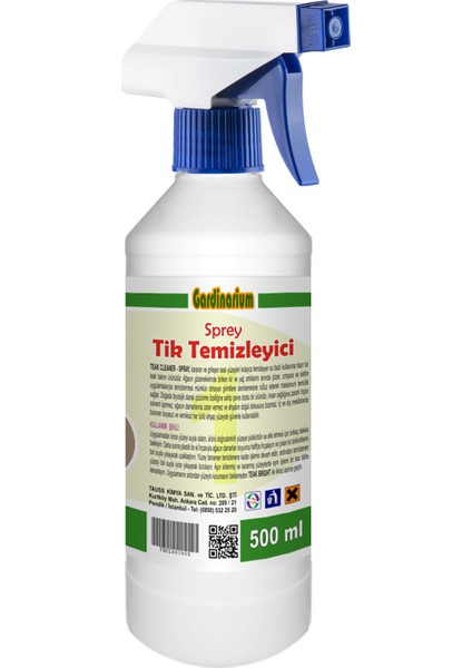 Teak Cleaner / Spray (SPREY TİK TEMİZLEYİCİ) 500 ml Aktif Köpük Ile Güçlendirilmiş Formül fiyatları