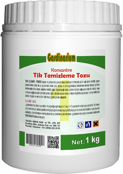 TEAK CLEANER / POWDER (Tik Temizleme Tozu) 1 kg