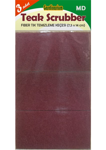 Teak Scrubber / Md (tik Temizleme Pedi) 3'lü Paket