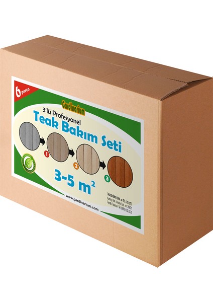 TEAK / Tik Bakım Seti (6 parça) 3 - 5 m2 Aktif Köpük ile Güçlendirilmiş Formül