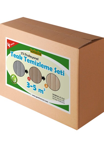 TEAK / Tik Temizleme Seti (4 parça) 3 - 5 m2 Aktif Köpük Ile Güçlendirilmiş Formül