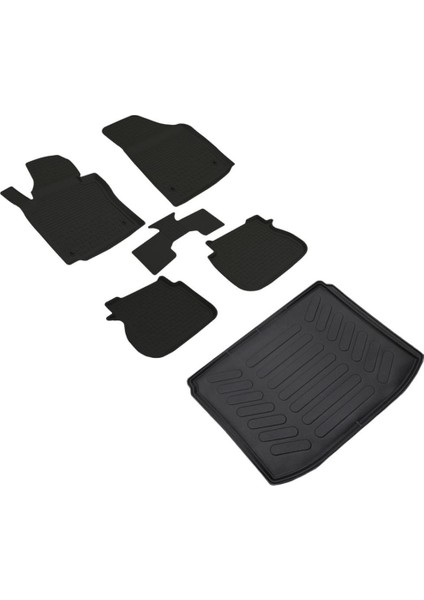 Volkswagen Caddy Refref 4d Paspas Siyah ve Bagaj Havuzu 2004 2010