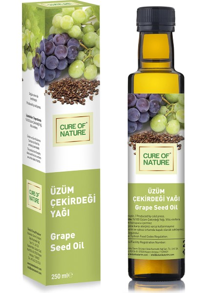 Cure Of Nature Üzüm Çekirdeği Yağı 250 ml