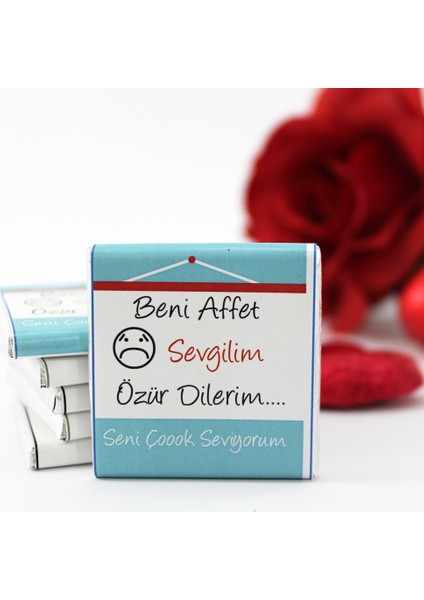 48'li Sevgiliye Özür Çikolatası %100 El Yapımı Madlen fiyatları