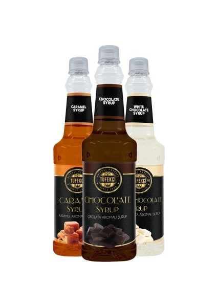 3lü Avantajlı Paket (Karamel Çikolata Beyaz Çikolata) Şurubu