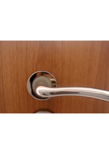 Marmara Kapı Kolu Nikel Saten Rozetli Wc