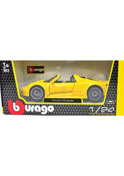 1:24 Porsche 918 Spyder Model Araba Sarı fiyatları