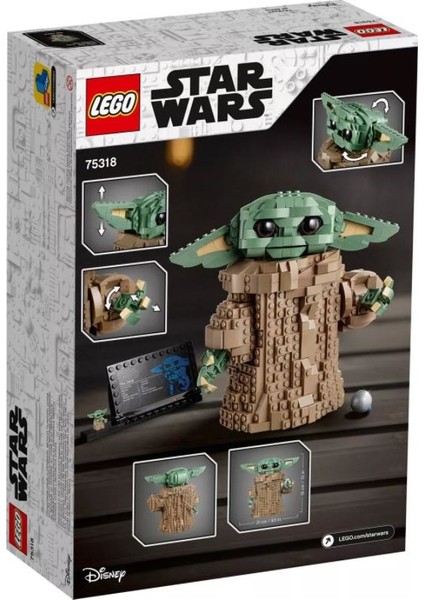 Star Wars: The Mandalorian The Child 75318 - 10 Yaş ve Üzeri Star Wars Sevenler İçin Baby Yoda Figürü İçeren Koleksiyonluk Yaratıcı Yapım Seti (1073 Parça)