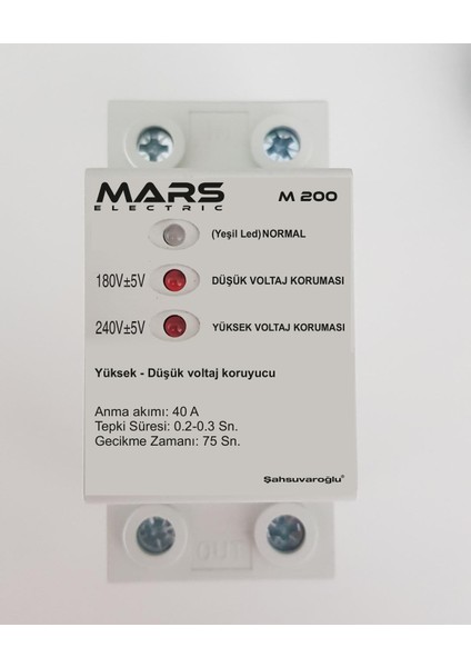 Mars M200 Voltaj Koruyucu Sigorta ve Kutusu