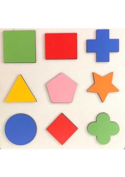 Ahşap Bul-Tak Kavram Geometri Şekil Seti fiyatları