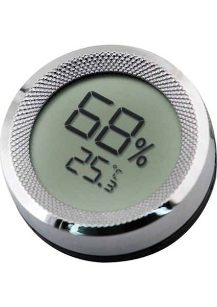 Çelik Hygrometer Dijital Puro Kutusu Sıcaklık ve Nem Ölçer RA53BY