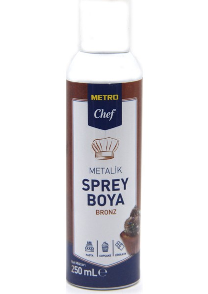 Metro Chef Metalik Sprey Boya Bronz 250 ml