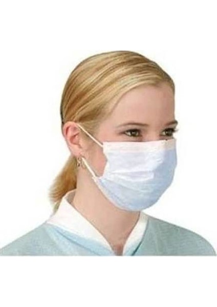 Tek Kullanımlık Full Ultrasonik Cerrahi Maske Yüksek Filtrasyon Sistemli 3 Katlı Burun Telli 125 Adet 5 Kutu
