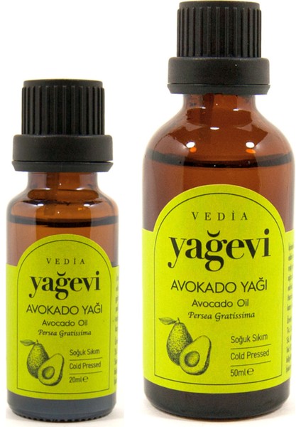 Soğuk Sıkım Avokado Yağı 20 ml