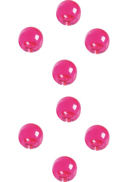 Küre Mıknatıs Renkli Magnet 14 mm 8 Adet Pembe