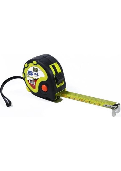 12359 Şerit Metre Sarı Siyah Stoplu 5 M x 25 mm