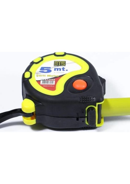 12359 Şerit Metre Sarı Siyah Stoplu 5 M x 25 mm