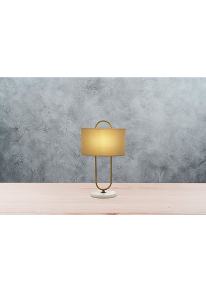 ML-9112-1E Eskitme Kaplama Masa Lambası E27 Metal Kumaş 30cm