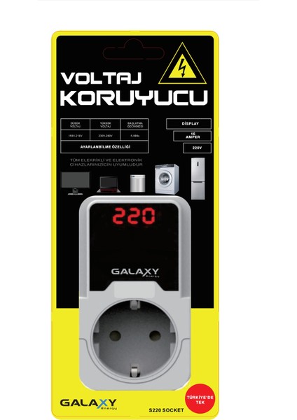 S220 16A Ayarlanabilir Voltaj Koruyucu