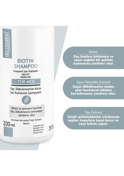 Biotin Şampuan Erkekler İçin 200 ml