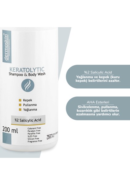 Keratolytic Shampoo & Body Wash 200 Ml