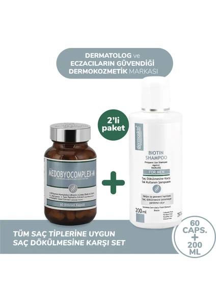 Medobiocomplex-E 60 Kapsül Biotin Şampuan Hediyeli