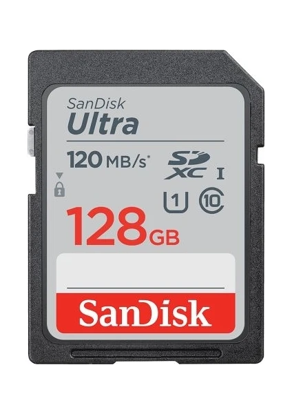 SanDisk Ultra 128GB 120MB/s SDXC Hafıza Kartı (SDSDUN4-128G-GN6IN)