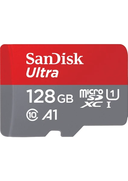 SanDisk Ultra® 128GB 120MB/s microSDHC A1 Class 10 UHS-I Hafıza Kartı (SDSQUA4-128G-GN6MN)