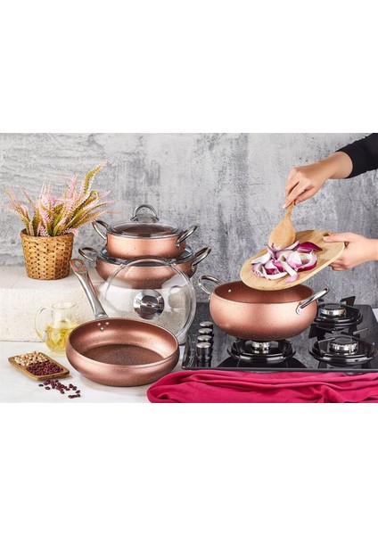 Rose Modus 7 Parça Granit Set
