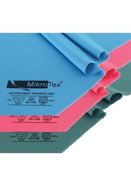 6'lı Mikrofiber Kurulama Temizlik Bezi 3 Renk Mavi-Yeşil-Pembe 40X50 cm