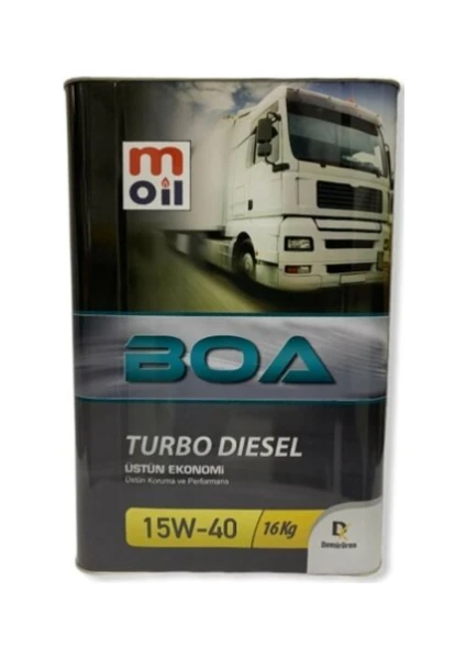 Boa Turbo Diesel 15W-40 16 Litre Teneke Motor Yağı ( Üretim Yılı : 2024 )