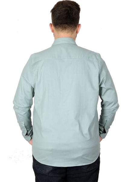 Büyük Beden Erkek Gömlek Gabardin 20360 Su Yeşili fiyatları
