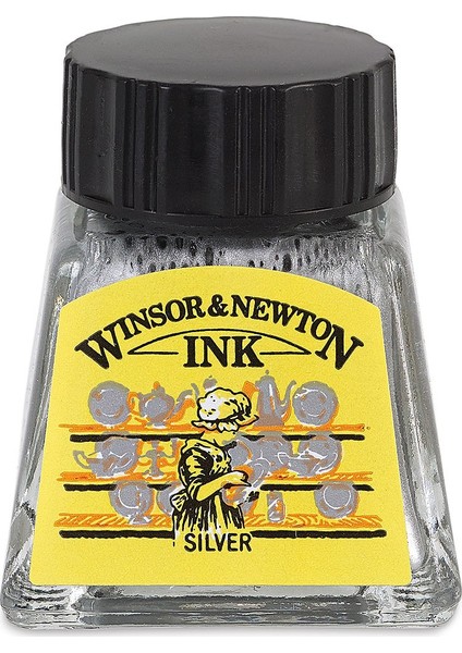 : Çizim Mürekkebi : 14 ml : Silver 617