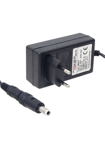 12V-3A Priz Tipi Adaptör 5.5x2.5mm Jak Fişli