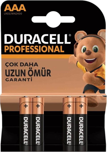 Alkalin Professional Aaa İnce Kalem Pil 4'lü Paket