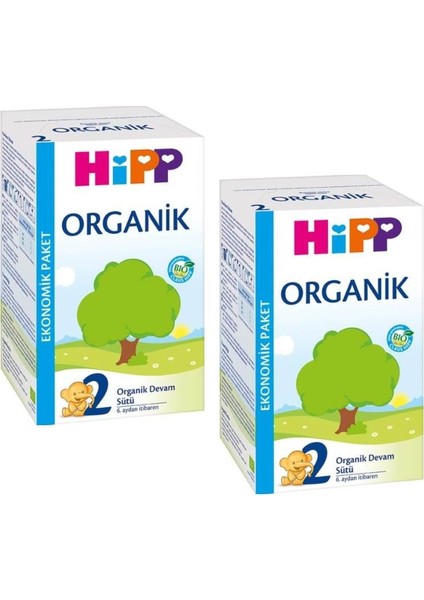 2 Organik Devam Sütü 600 gr 2'li