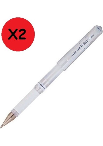 Uni İmza Kalemi Sıgno Um-153 1.0 Beyaz 2 Li
