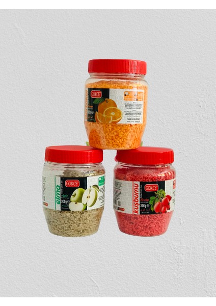Elma+Kuşburnu+Portakal 300 gr x 3'lü modelleri